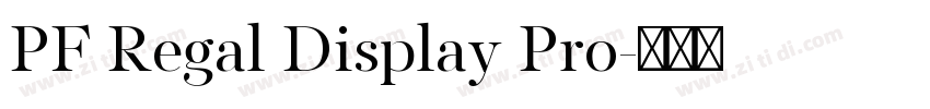 PF Regal Display Pro字体转换
